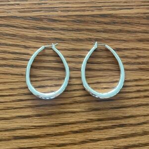 Silver hoops